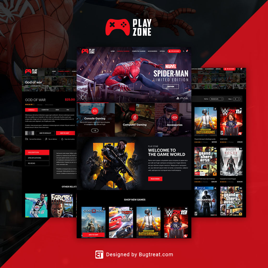 game store website