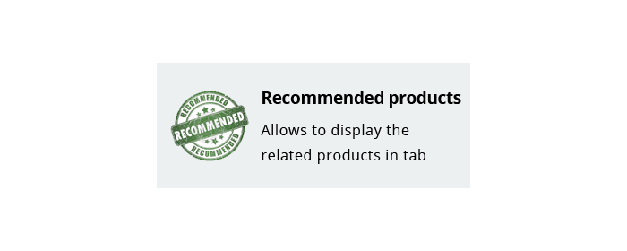 Recommended products image