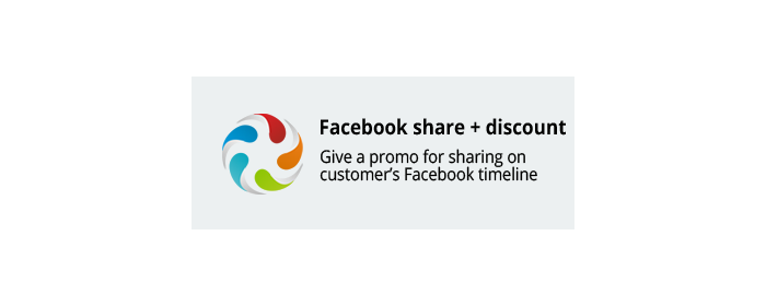 Facebook share + discount CS-Cart add-on