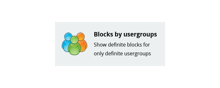 Block by usergroups