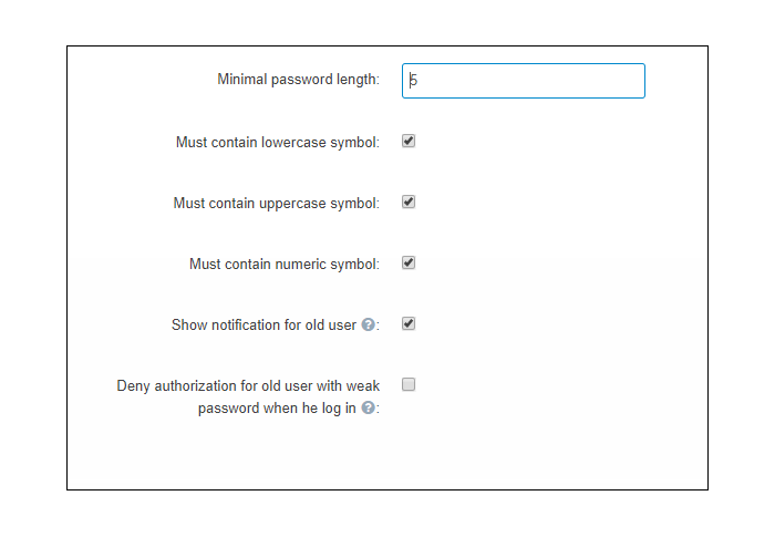 Password Policy CS-Cart add-on