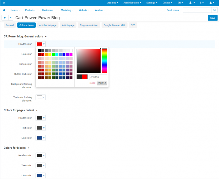 Power blog: Selecting colors