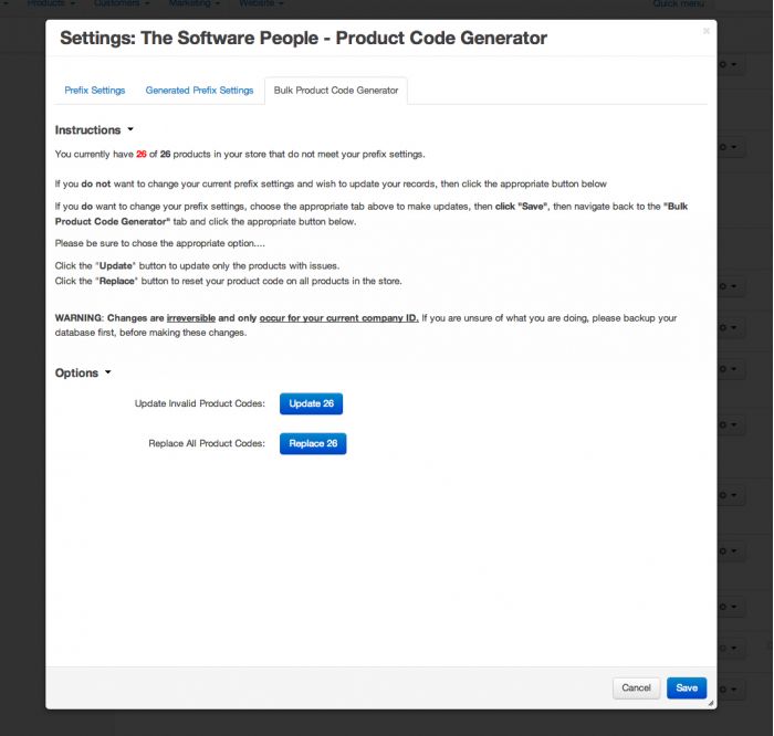 Product code generator and checker